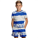 Children's Clothing Suit For Boy Summer Short Sleeve T-Shirt Set Shorts Child Clothing 3D Print Casual Boy Girl Children's Sets - M & M Global
