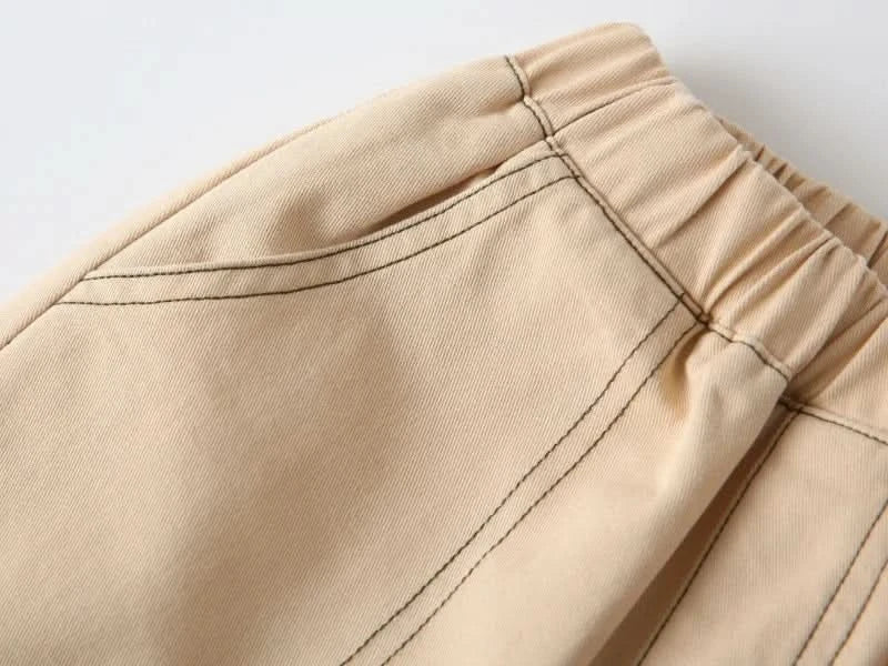Wholesale New Children Boy Trousers Embroiedry Pockets Spliced Kids Boys Pants Casual Cotton Infant Babys Boys Bottoms 2-8Y Pant - M & M Global