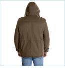 LZLLTT Men Winter Warm Parkas Mens Fleece  Jacket Parkas Men Casual Cotton Outdoor Fur Trench Padded Jackets Coats