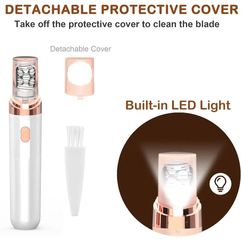 2-in-1 Electric Epilator & Shaver for Women, USB Charge Style Facial Hair Removal Precision Trimmer for Face, Legs, Bikini, Arms - M & M Global