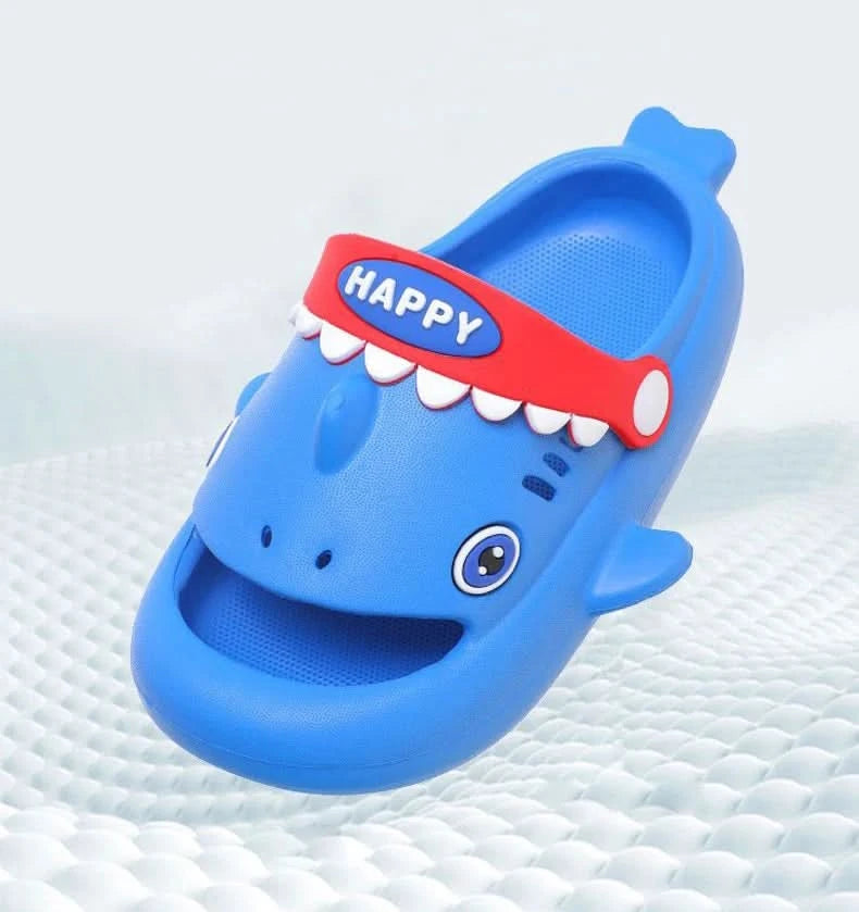 Megalodon Shark Slippers Summer EVA Waterproof Anti-slip Garden Shoes Boys And Girls Outdoor Casual Beach Sandals For Kids - M & M Global