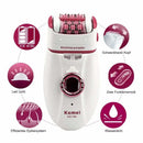 3in1 Electric Women Epilator Female Shaver Leg Body Hair Removal Lip Chin Depilatory Lady Bikini Trimmer Facial Hair Remover - M & M Global