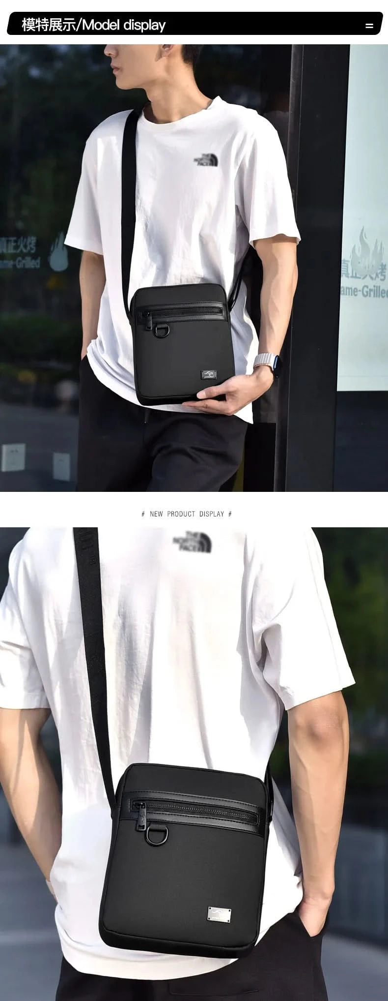 New Kangaroo Luxury Brand Business Messenger Bag Men  Crossbody Bag Man Shoulder Bags Male Oxford Casual  Business Handbag - M & M Global