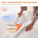 JHK King Size Mattress Protector 100% Waterproof Mattress Cover Skin-Friendly Soft Bed Cover Breathable 3D Air Fabric 80" x 76"