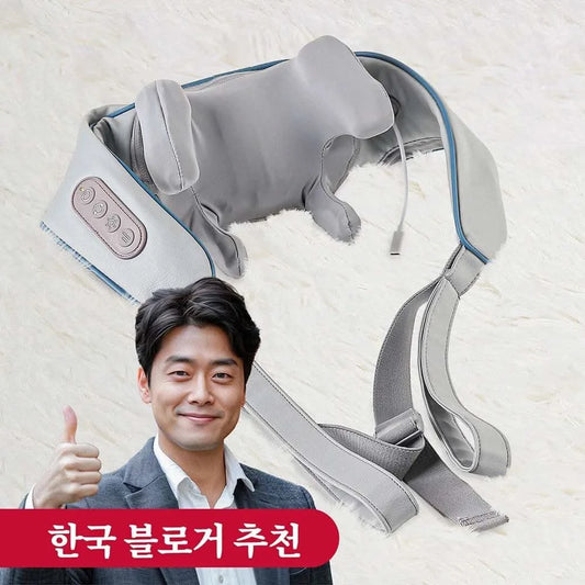 Dropshipping Electric Neck And Shoulder Massager Shiatsu Shawl Kneading Massage Pillow Shoulder Leg Body - M & M Global