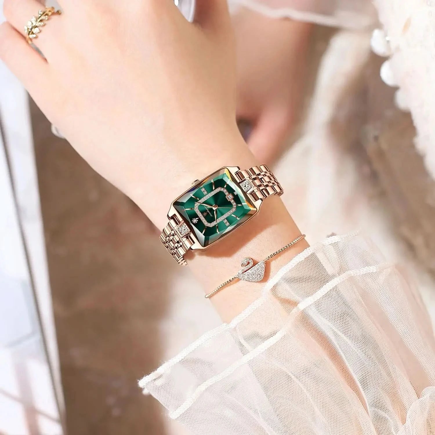 POEDAGAR Luxury Watch For Woman Waterproof Calendar High Quality Ladies Watch Stainless Steel Quartz Women's Watches Elegant+Box - M & M Global