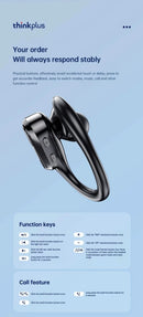 Original Lenovo XT80 Sports Wireless Earphones with Mics, LED Power Display,Hifi Stereo Sound Bluetooth 5.3 TWS HeadphHeadphones - M & M Global
