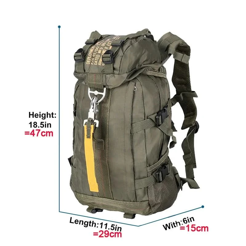 Military Tactical Backpack Army Rucksack Camping Hiking Climbing Gear Bushcraft Travel Bags Durable Sports Backpacks - M & M Global