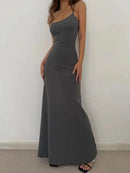 Summer Sexy Bodycon Long Dress Womens Y2k Clothes Sleeveless Sundress Evening Backless Dresses for Women Aesthetic 2024 - M & M Global