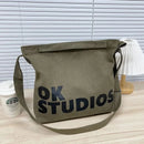 Vintage Canvas Messenger Bag, Retro Large Capacity Shoulder Bag, Women's Casual Handbag & Tote Hobo Purse - M & M Global