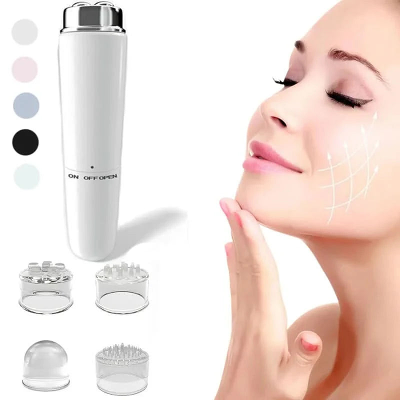 New Mini Eye Massager Electric Vibration Beauty Instrument Magnetic Therapy Portable V Face Massage Stick - M & M Global