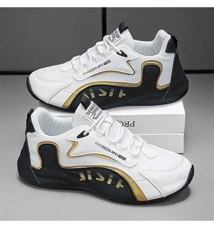Men's lightweight,breathable,elastic and casual sports shoes are wear-resistant and non slip,suitable for daily outdoor run - M & M Global