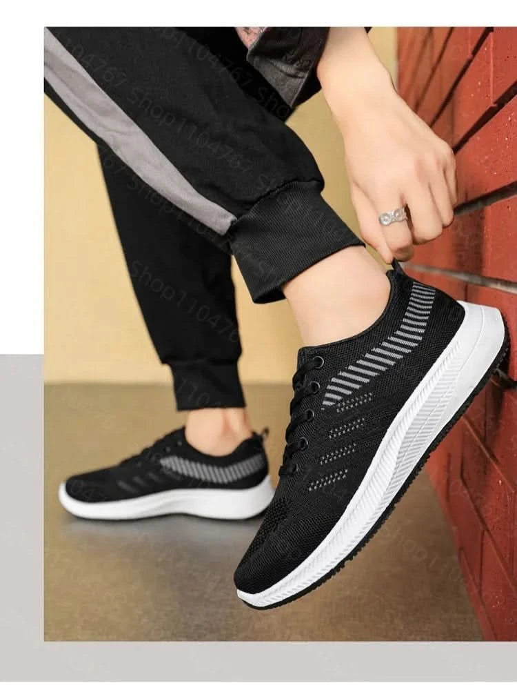 Men's spring wear-resistant trendy and versatile new soft sole comfortable running casual shoes sports shoes men's casual shoes - M & M Global
