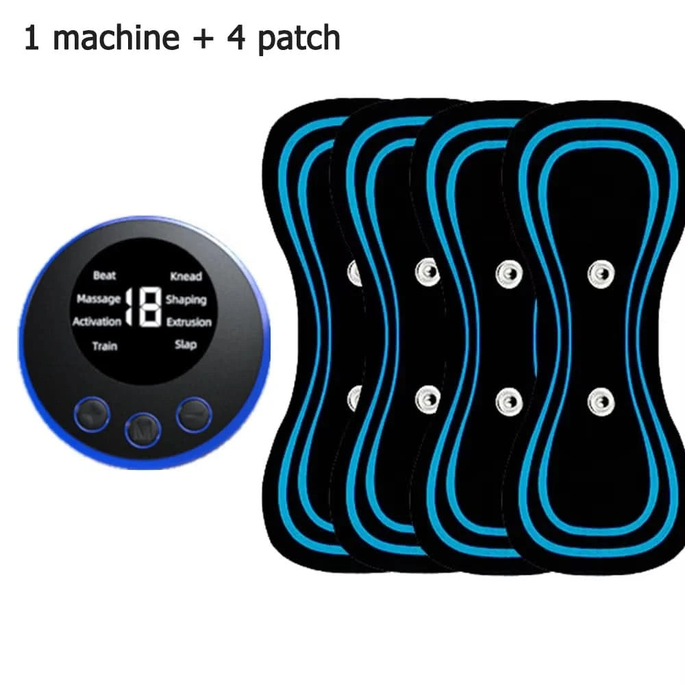 Neck Massager LCD Display EMS Electric Cervical Massage Patch Low-Frequency Pulse Muscle Stimulation Pad For Relaxation - M & M Global
