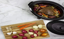 4816-14 Porcelain Roaster Oven, 6 quart, White - M & M Global