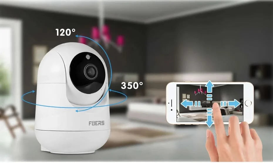 Fuers 5MP WiFi Camera Tuya Smart Home Indoor Wireless IP Surveillance Camera AI Detect Automatic Tracking Security Baby Monitor - M & M Global