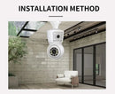 ICSEE 4K 8MP E27 Bulb WiFi Camera Dual Lens Dual Screen Auto Tracking Two Way Audio Color Night Vision Outdoor Security Camera - M & M Global