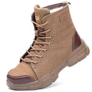 Men’s Industrial Safety Shoes Steel Toe Cap - Anti-Smash Anti-Punctur Outsole Outdoor Indestructible Construction Work Shoes