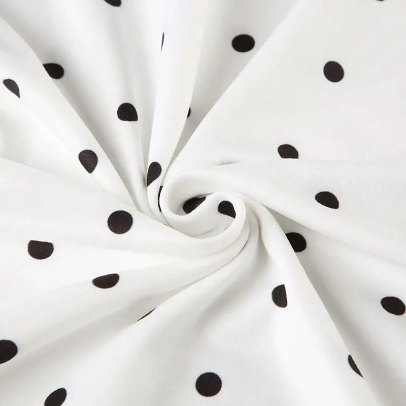 Tuularose Lace Spaghetti Strap Long Dress Women's Elegant Retro V-Neck Polka Dot Sleeveless Dress Summer Patchwork Party Dress - M & M Global