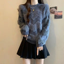 Solid Color Pullover Sweater Women's Autumn and Winter Fashion Long-sleeved Bottoming  Top
