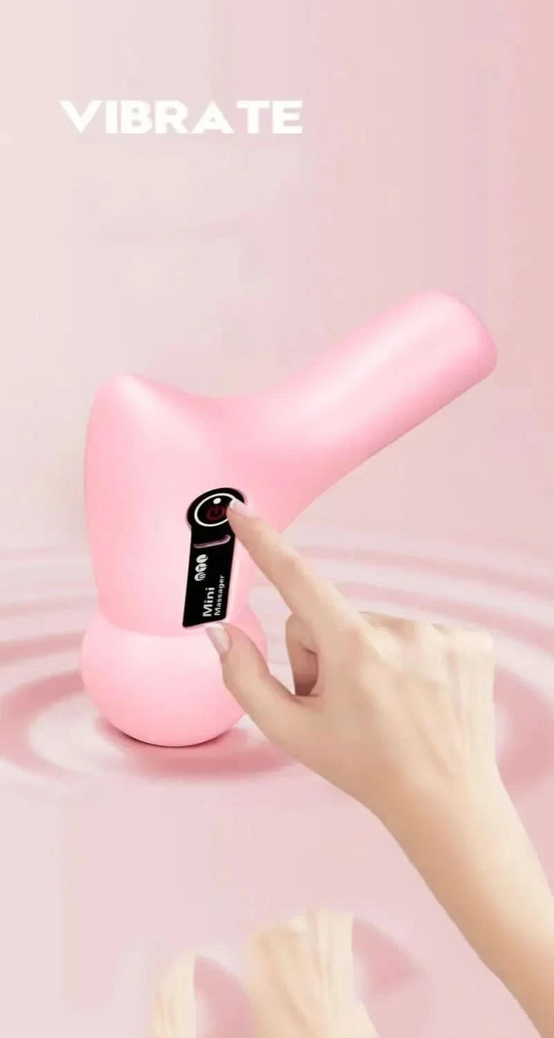 Mini Massage Massage LCD Screen 6 Heads Gun Muscle Massager Portable Electric Fascia Gun for Neck Foot Body Fascia Gun - M & M Global