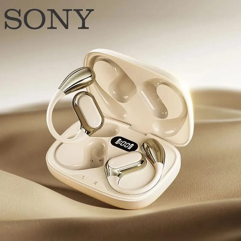 Sony Bluetooth Earphones Not In-Ear Earbuds Wireless Headphone for Iphone Power Display With Mic Sports Hifi Headsets Cable