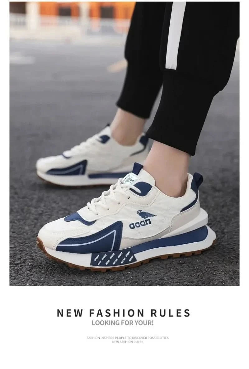 Men Sneakers Autumn Fashion Breathable Running Shoes Outdoor Jogging Sports Trainers Platform Non-slip - M & M Global