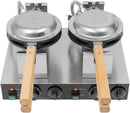 Double-head Honeycomb Egg Waffle Making Machine Non Stick Stainless Steel Pancake Maker Hong Kong Egg Waffle Maker For Restauran - M & M Global