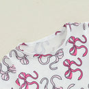 Infant Girls 2-Piece Summer Set with Short Sleeve Bow Print Top and Tulle Skirt - Adorable Baby Clothing for Warm Weather - M & M Global