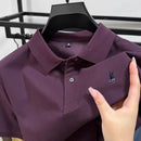 100% pure cotton high-end men's short sleeve summer new comfortable and breathable polo shirt designer brand embroidered T-shirt