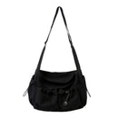 Fashionable Crossbody Bag with Drawstring Accent - Spacious & Secure Zipper Closure - Includes Stylish Bag Charm - M & M Global
