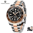 PAGANI DESIGN PD-1662 Luxury GMT Men Mechanical Wristwatch Sapphire Glass Stainless Steel 100M Waterproof Automatic Watches - M & M Global
