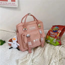 Japanese high-capacity single-shouldered slouch bag for schoolgirls, carry-on canvas messenger bag, Japan and South Korea - M & M Global