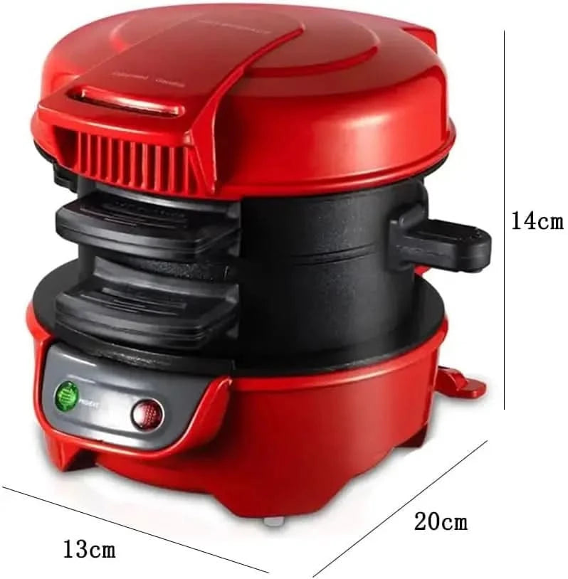 Burger Sandwich Maker, 3-in-1Breakfast Burger Machine, Household Multifunctional Hamburger Machine, Fried Egg and Steak Machine, - M & M Global