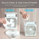 3 In 1 Fan AIr Conditioner Household Small Air Cooler LED Night Light Portable Humidifier Air Adjustment Fan Office Home Fan New - M & M Global