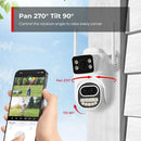 BESDER 6K 12MP Wifi Camera PTZ Dual Screen 8X Digital Zoom AI Auto Tracking Outdoor 8MP CCTV IP Camera Security Protection iCSee - M & M Global