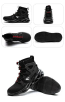 Steel Toe Shoes for Men Work Boots Lightweight Sneakers Indestructible Boots Anti-smash Anti-Punctur Construction Safety Shoes