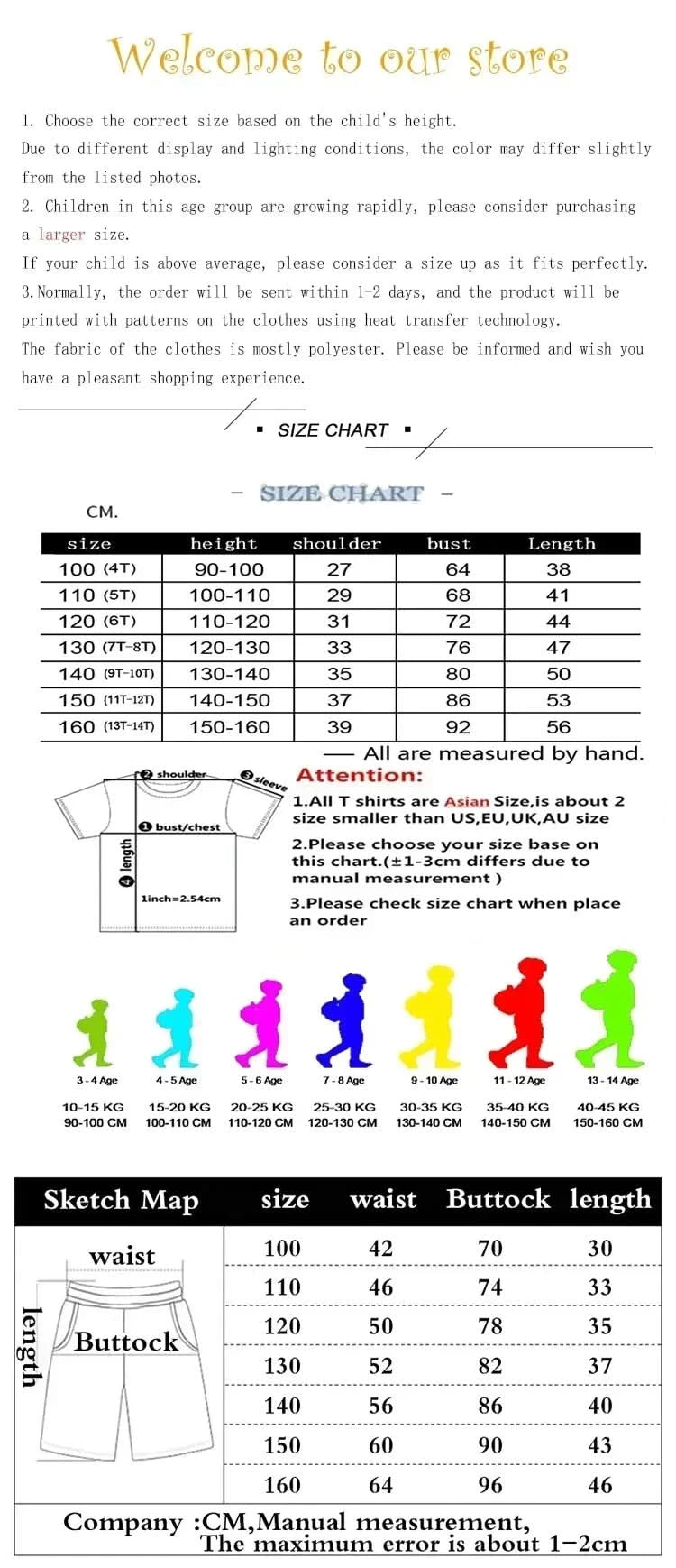 Summer Brand Casual 3-12Y Short Sleeve+Shorts Fashion Children's T-shirt Boys Girls leisure Set - M & M Global