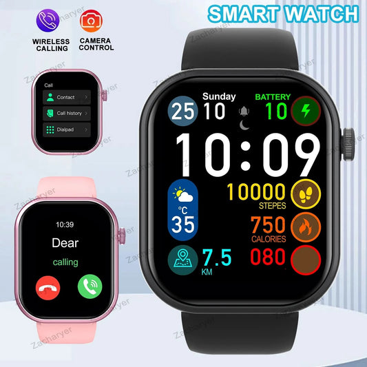 Smart watch, multi-sport mode, message reminder, multiple APP reminders, suitable for men and women, custom wallpaper