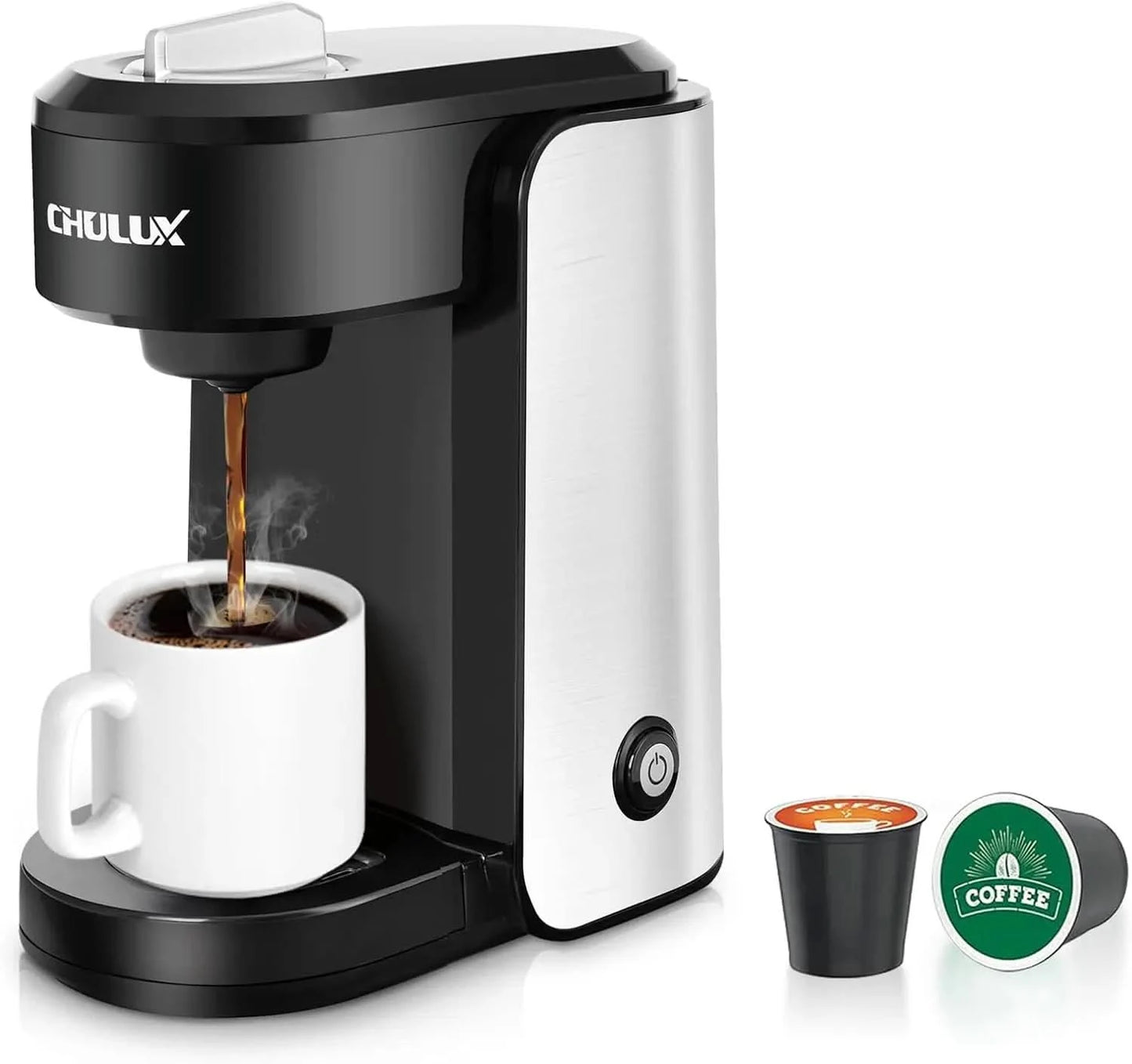 Mini Coffee Maker for K Capsule, Single Serve Coffee Maker for One Cup Americano, Lightweight Pod Coffee Machine, Dusty Rose - M & M Global
