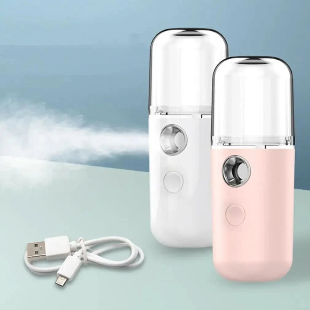 Nano Spray Water Replenisher Hydration Instrument Mini Portable Rechargeable Facial Steamer Beauty Moisturizing Humidifier - M & M Global