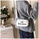 2025 New Small Square Bag Fashion Letter Pattern Chic Hobo Bag Trend PU Women Shoulder Bag Adjustable Strap Satchel Designer Bag - M & M Global