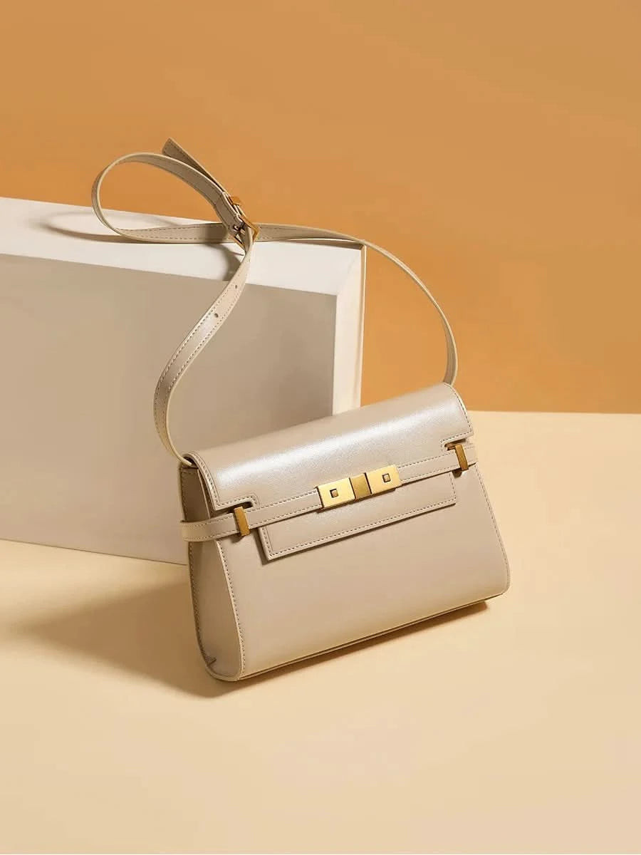Manhattan handbag,  retro high-end feeling, underarm mailman baguette bag - M & M Global