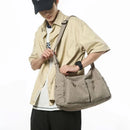 Vintage Style Canvas Messenger Bag Casual Travel Crossbody Bag Retro Large Capacity Shoulder Bag Multi Pocket Shoulder Bag - M & M Global