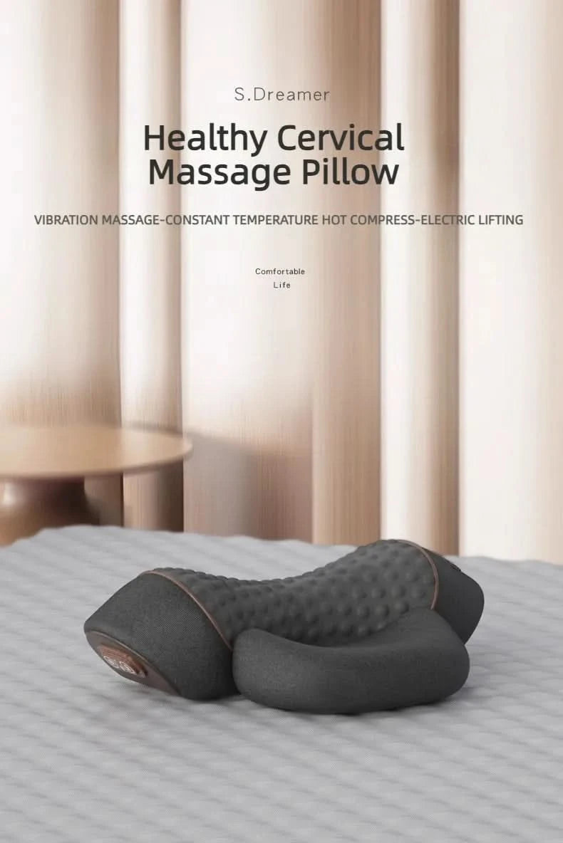 Hot Cervical Pillow Spine Sleeping Neck Massager Spine Non-traction Heating Compress Neck Masajeador Pillow Relaxation Treatment - M & M Global