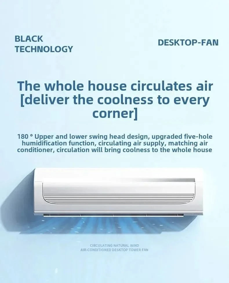 Portable 3 in 1 Mini AC Air Cooler Fan Humidifier with LED Light for Home Office Bedroom Camping Cooling - M & M Global
