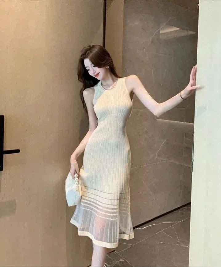 Dresses for Women Black SMidi Woman Dress Party Evening Night Club Prom Casual Youth G Fashion Summer 2024 Retro Sensual Sexy X - M & M Global