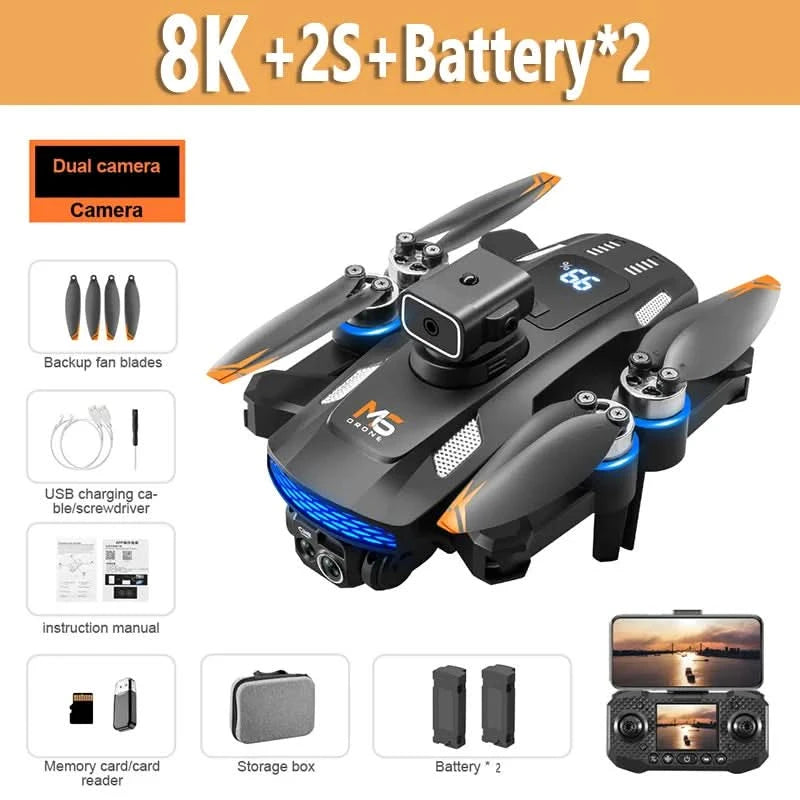 Xiaomi Mijia M6 Drone 8K Professional HD Camera Drones 5G WIFI FPV Video 4k UAV With screen Remote control RC Quadcopter Dron - M & M Global