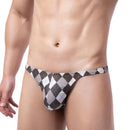 Sexy Underwear Men Briefs Underwear Male Mini Panties Penis Pouch Low Waist Bikini Hombre Lingerie Man Plaid Underpants Cueca - M & M Global