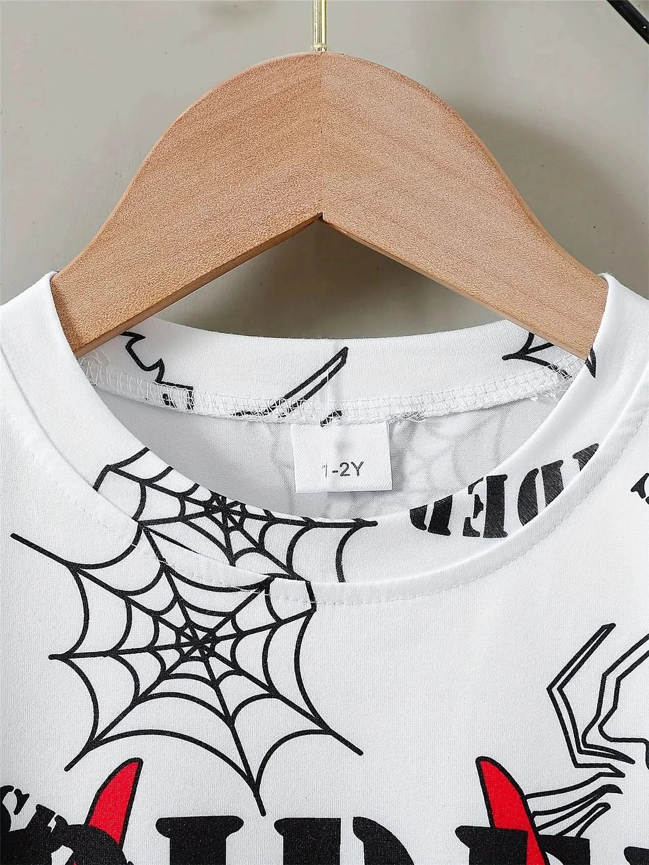 The 2025 summer new children's suit 3D digital printed spider children's summer top/shorts is suitable for boys and girls. It is - M & M Global